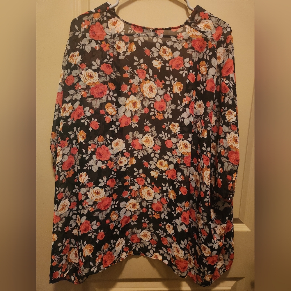Ooh La La Rose Kimono Top